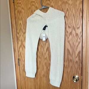 Anthropologie Do Everything in Love Cream Knit Sweater Cropped
